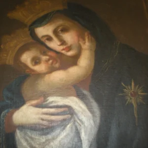 Restauro del dipinto su tela ad olio della Madonna del Carmine